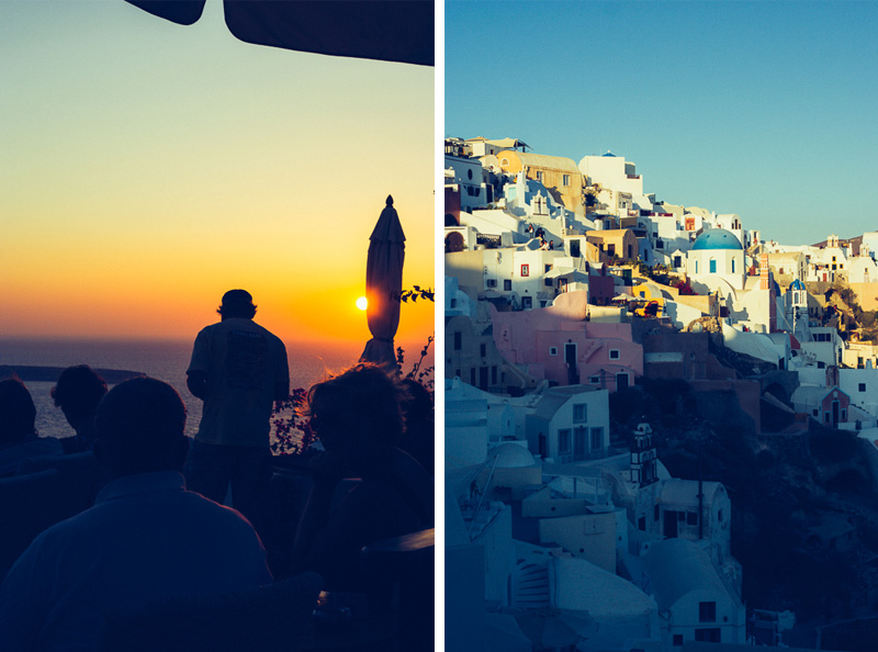 Sunset in Oia, Santorini, Greece by Miss Gen Photography