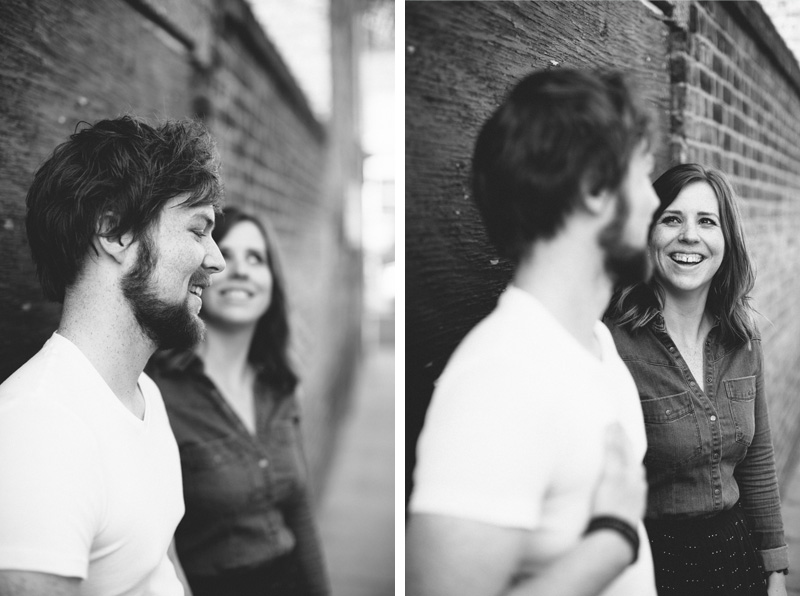 Happy smiling faces. Couple portrait photography session in Dalston, London by Miss Gen Photography - London and destination wedding photographer. Welcome Home workshop with Emma Case.
