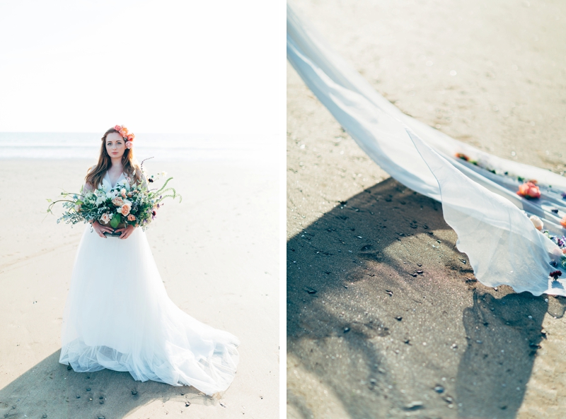Beautiful beach wedding by Miss Gen Photography