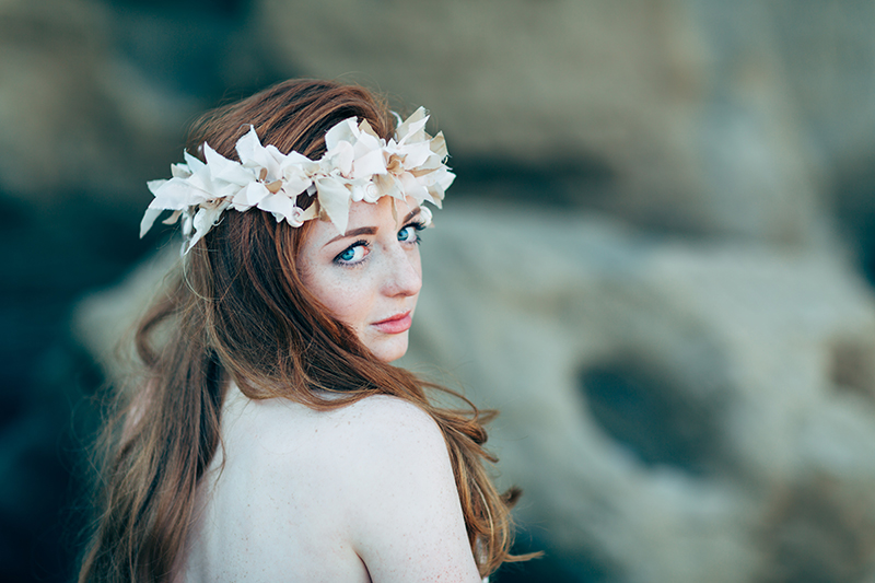 mermaid bridal crown
