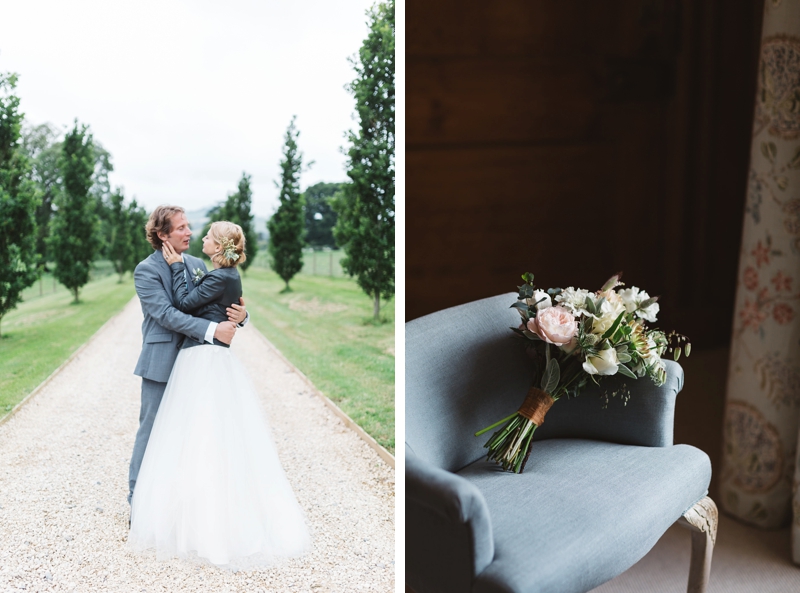 Peony wedding flowers at Pynes House in Devon