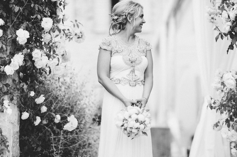 Beautiful bride in provence France
