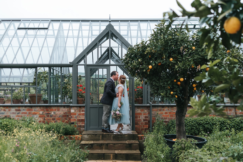 bride and groom at Soho Farmhouse by destination wedding photographer Miss Gen