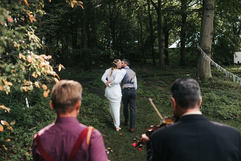 humanist woodland wedding