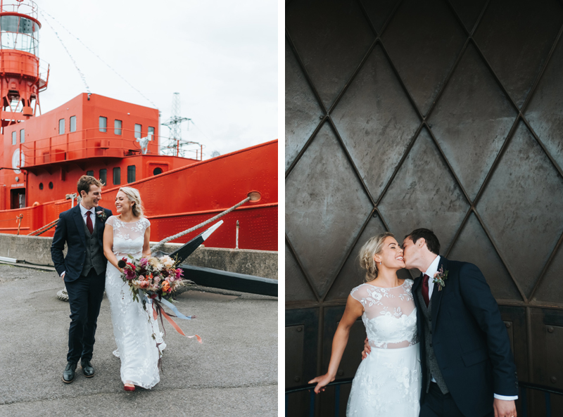 trinity buoy wharf wedding photographer