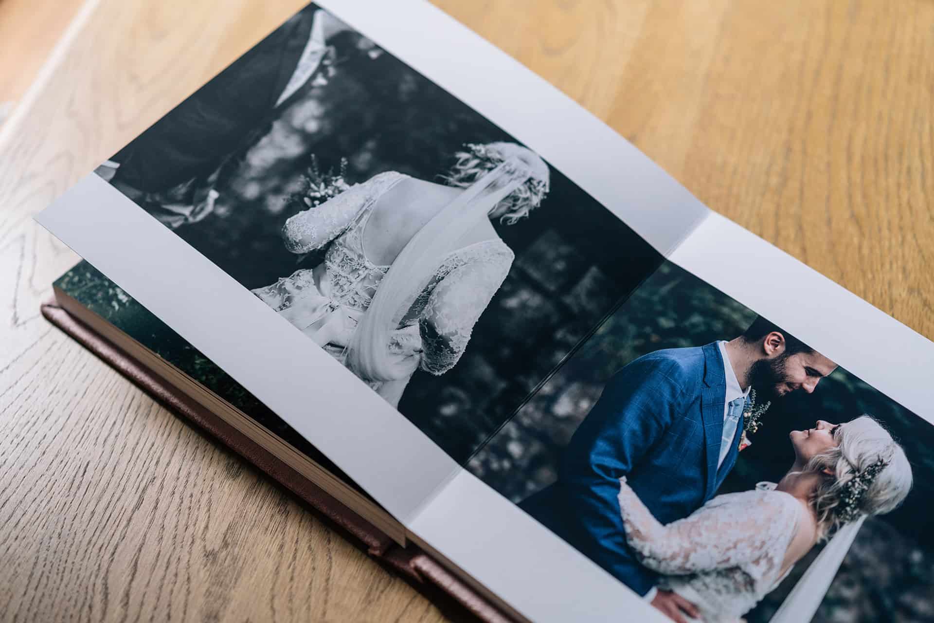 classic fine art wedding album velvet