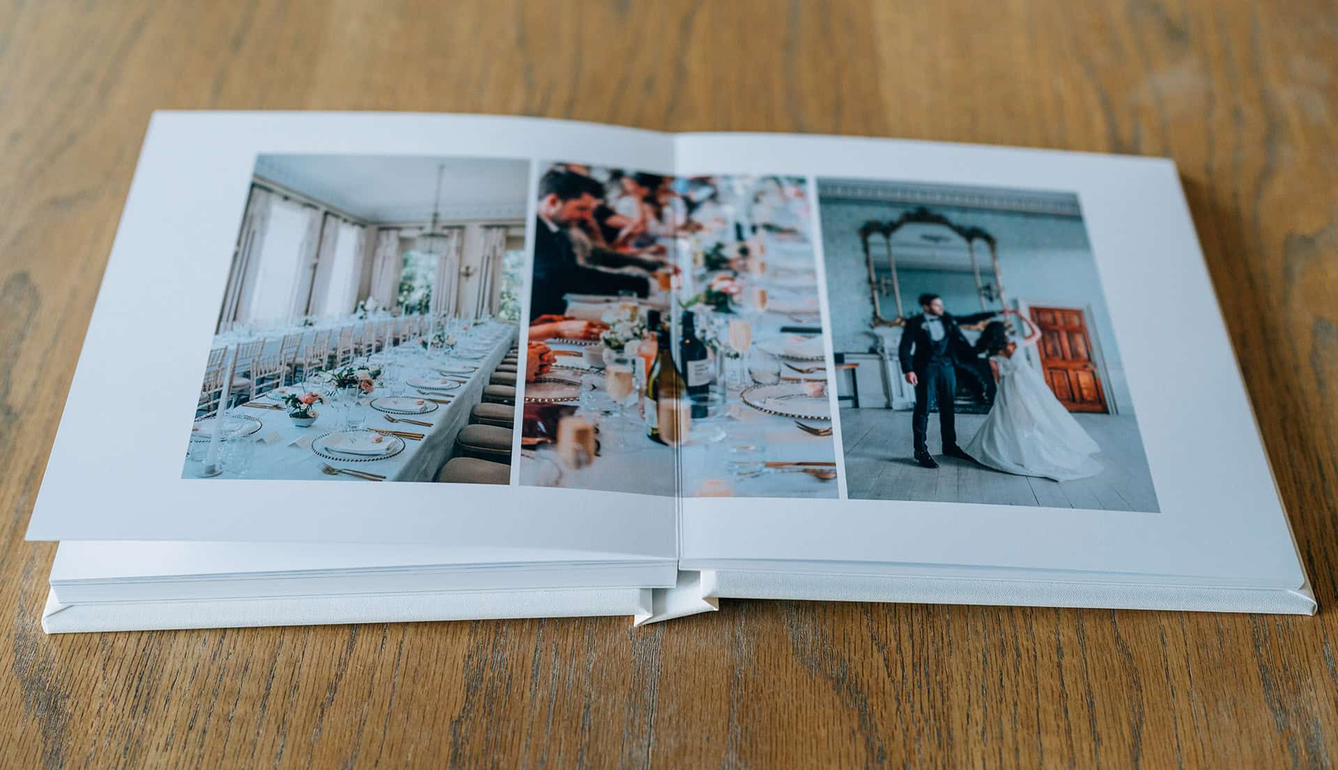 modern wedding photo album