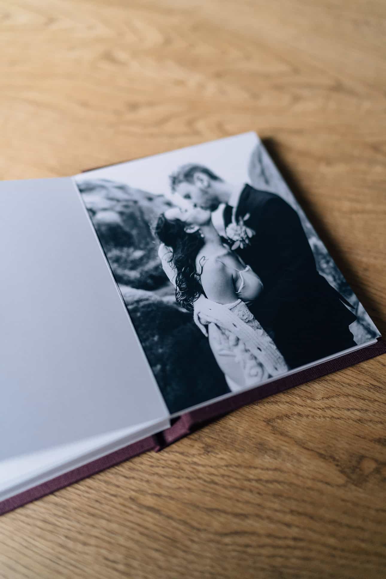 wild elopement photo album