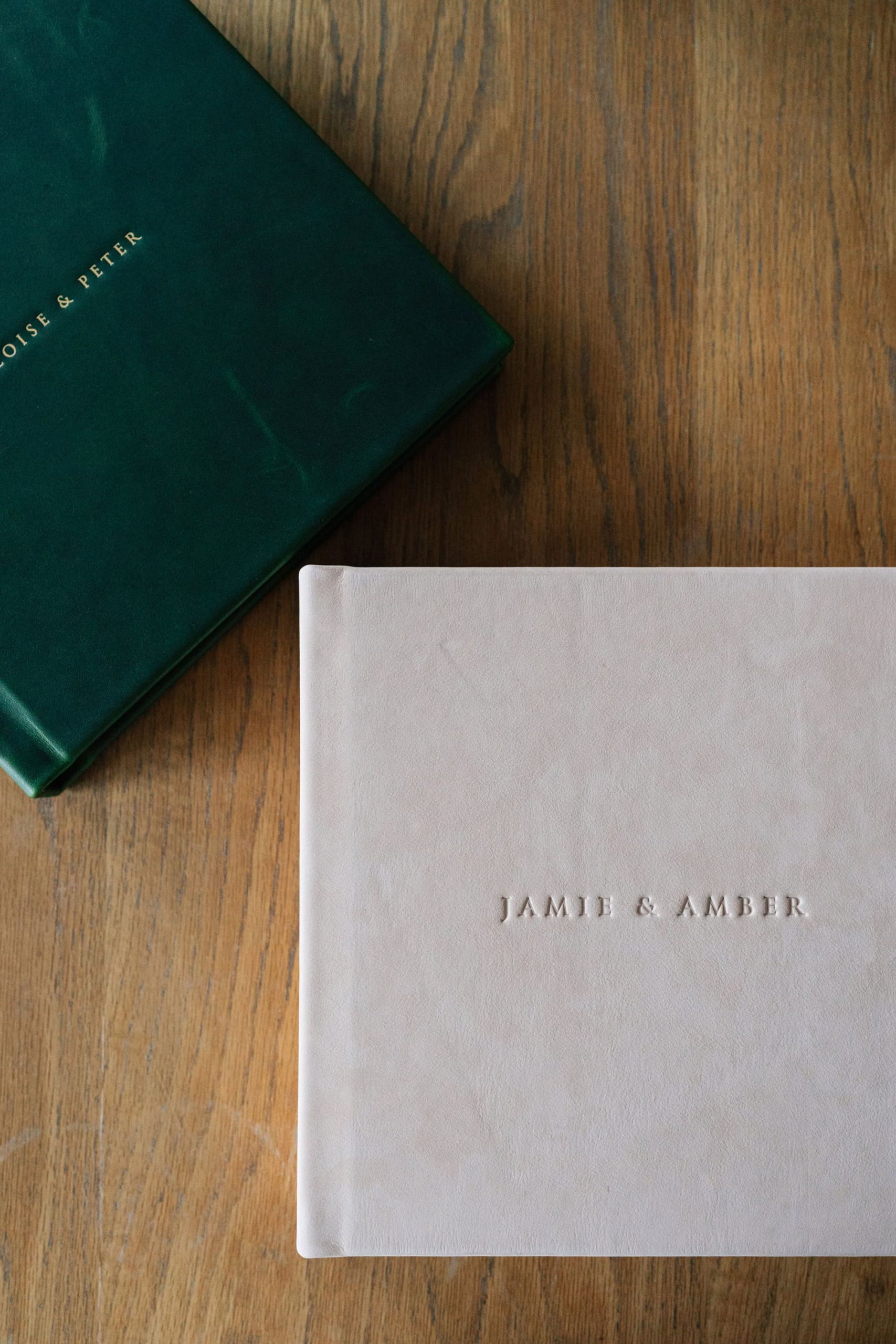missgen leather wedding albums
